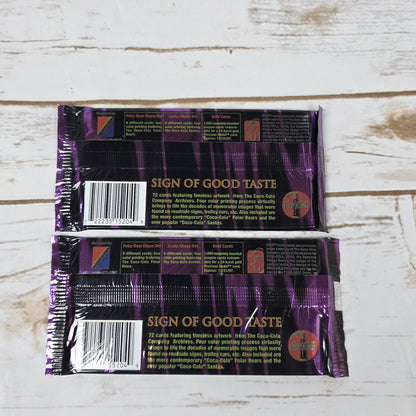 NIP New Set of 2 Coca-Cola Collectible Cards 8 Per Pack