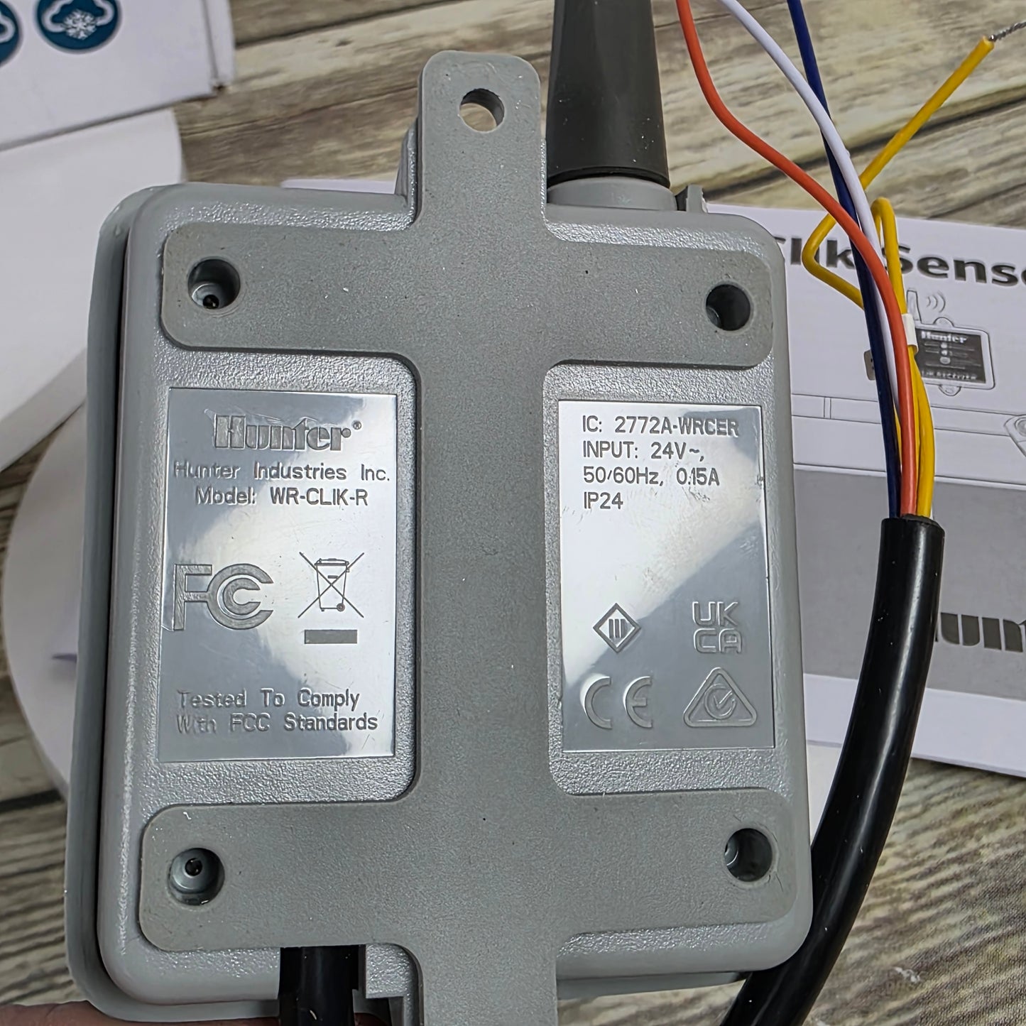 NIB New Hunter Sprinkler WR-CLIK Wireless Rain-CLIK Sensor Kit