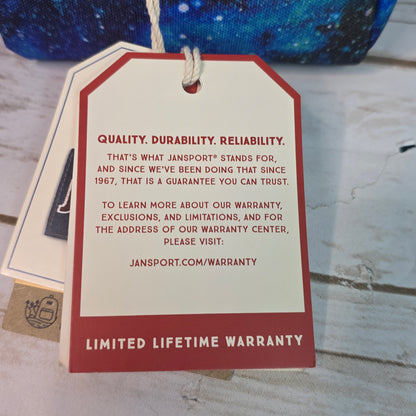 NWT New JANSPORT Mini Backpack Lunchbox Cyberspace Galaxy Big Break