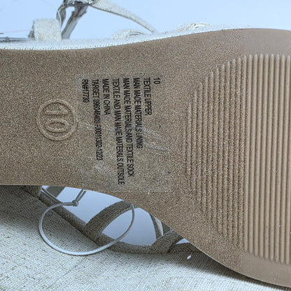 New Women's Wild Fable Ronnie Heels/Wedge Heathered Cream  Size 10