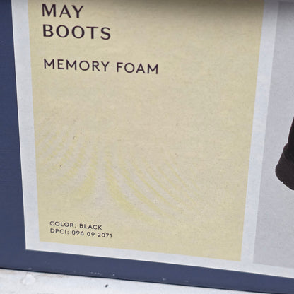 NIB New Womens May Boots Black Ankle 7M Winter Universal Threads