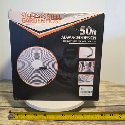 NIB New Stainless Steel Garden Hose 50ft Advanced Design