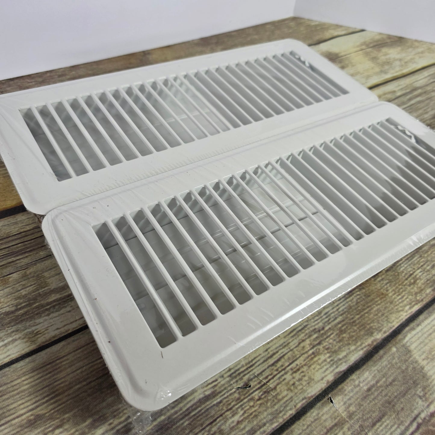 NIOB New 2 PCS White 4x12Inches Floor Vents