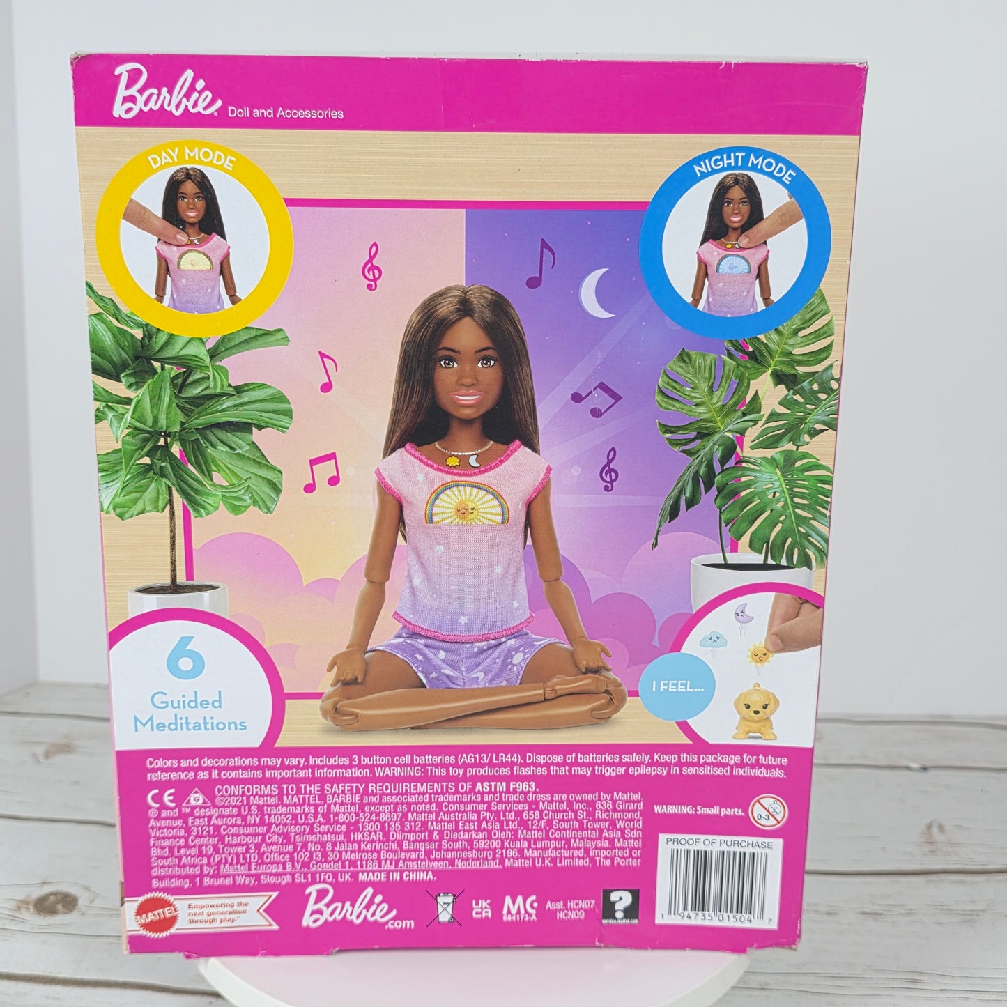 NIB New Poseable Rise & Relax Meditation Barbie Doll Self-Care Yoga Poses