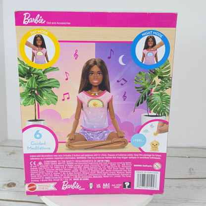 NIB New Poseable Rise & Relax Meditation Barbie Doll Self-Care Yoga Poses