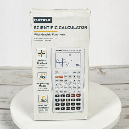 NIOB New CATIGA Scientific Calculator w/ Graphic Functions CS-121 White