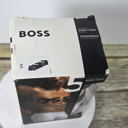 NIOP New Men's BOSS Essential Boxers Small 5 Pack