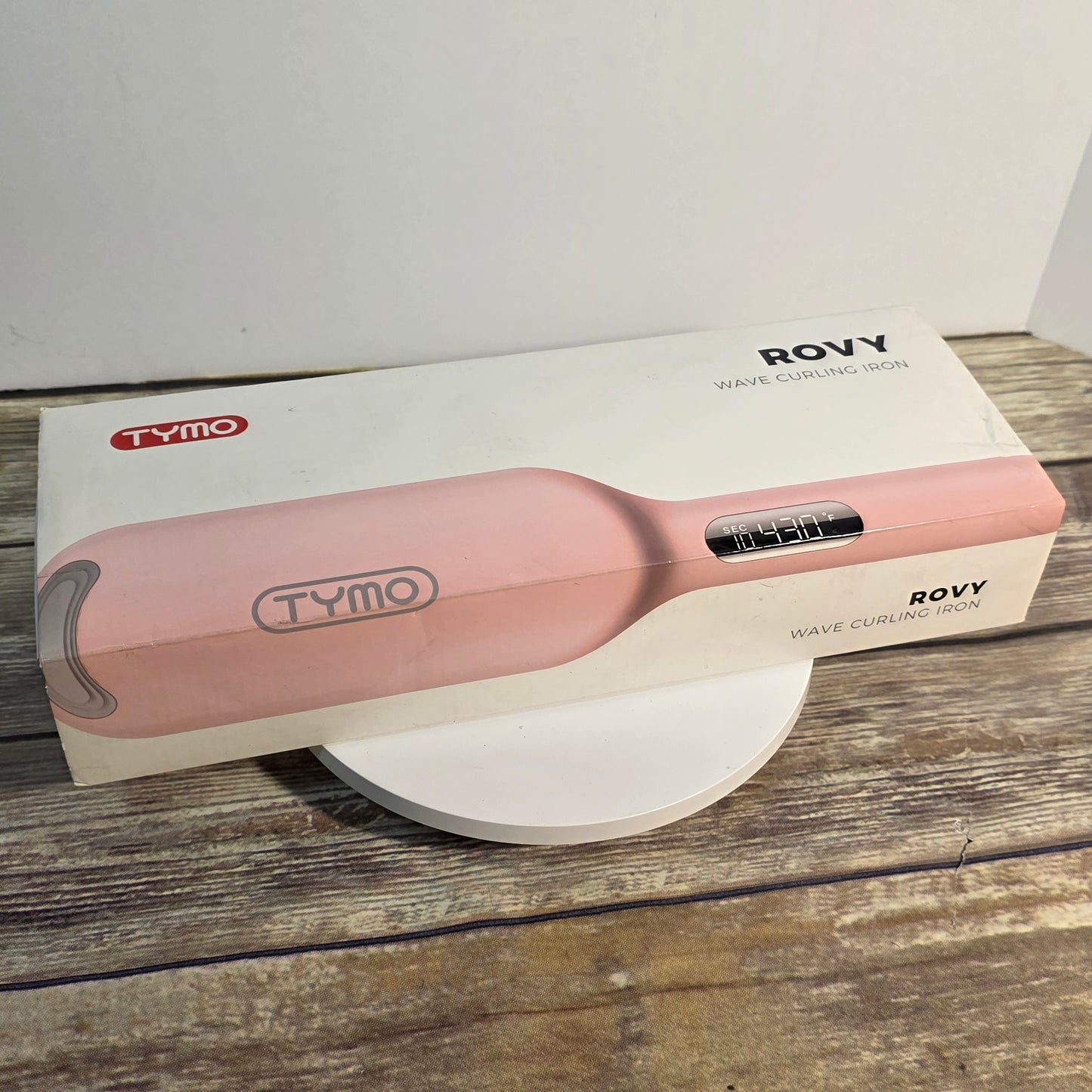 NIOB New TYMO Rovy Wave Curling Iron Pink Hair Styling Curling Iron Hair Crimper Waver - TYMO ROVY Beach Waves Curling Wand, Ionic Deep Waver Hair Curler Tool with Ceramic 3 Barrel for Women, Dual Voltage, Anti-Scald, Easy to Use, Pink, 1.25 Inch