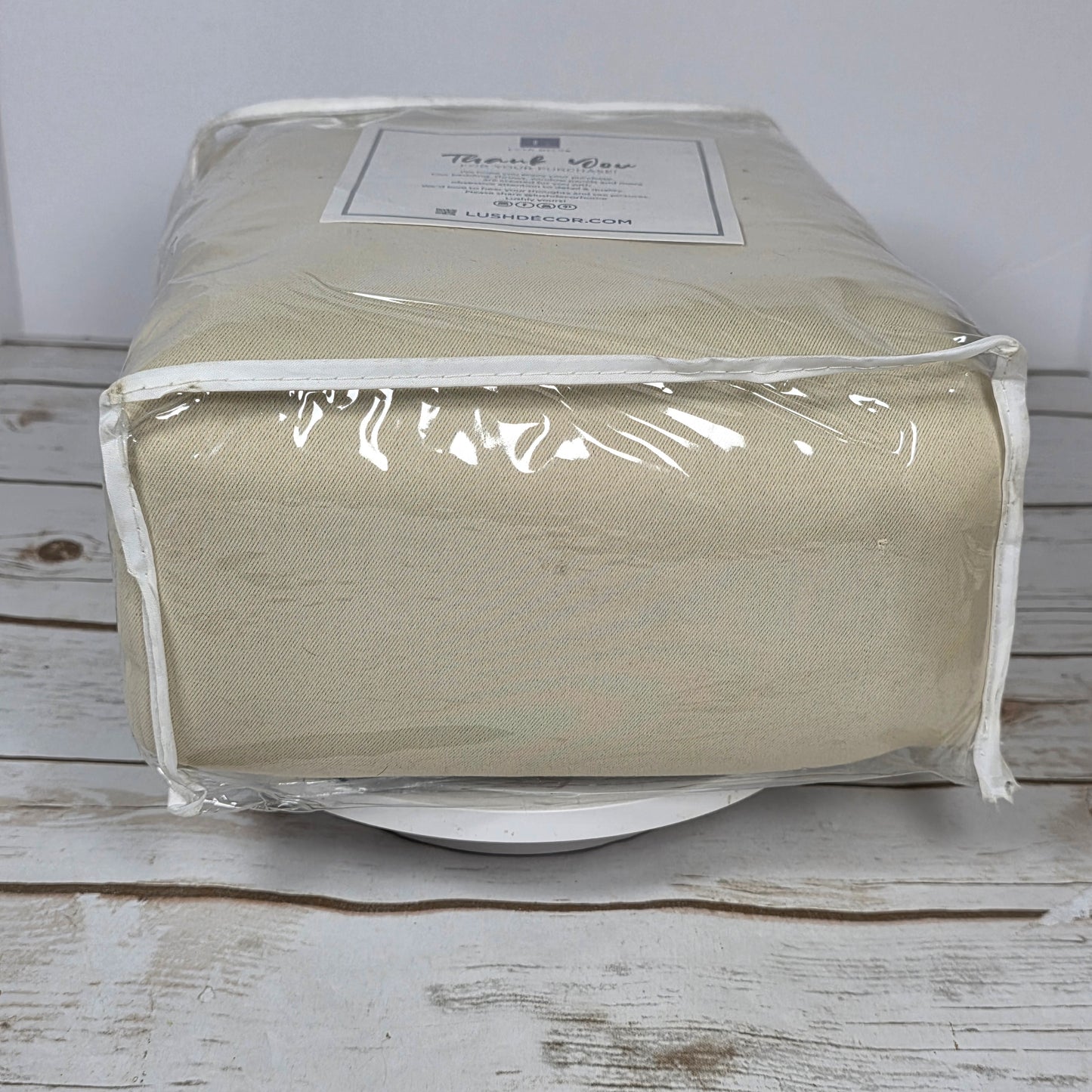 New LUSH DECOR Two Blackout Window Panels Insulated Grommet Wheat Pair 52x120" MSRP $140