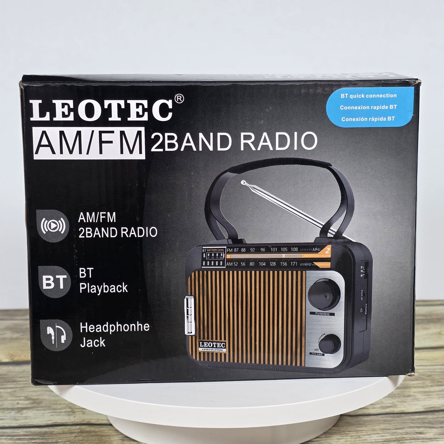NIOB New LEOTEC AM/FM 2Band Radio LT-BTQ1AR