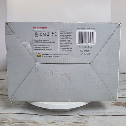 NIB New HADEN Dorchester Stainless Electric Kettle 1.7 Litre Stone Blue 75047- RARE FACTORY SEALED!!!