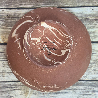 New Studio McGee Orange Swirl Decorative Bowl 10"