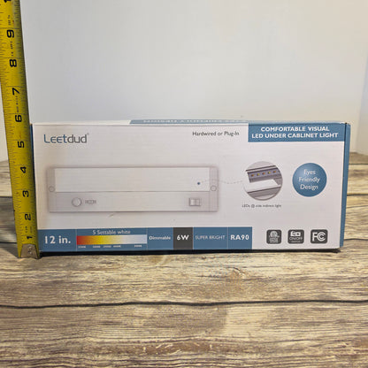 NIB New Leetdud 12" Hardwired or Plug-In LED Under Cabinet Light Super Bright