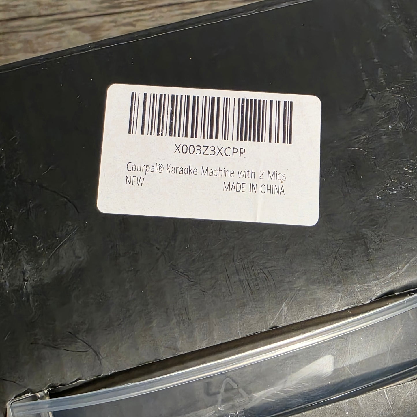 NIB New Courpal Karaoke Machine with 2 Microphones Bluetooth