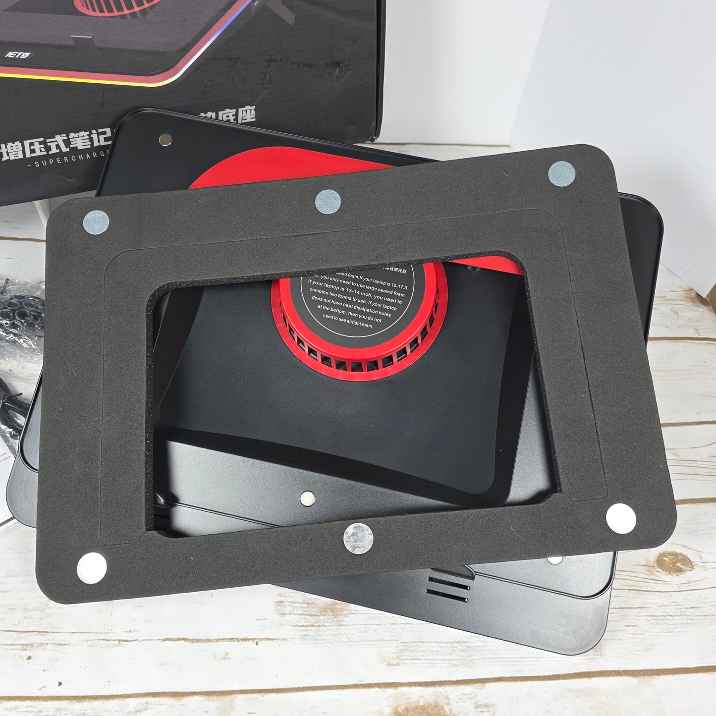 NIOB New IETS GT500V1 Supercharged Laptop Cooling Base 5000RPM