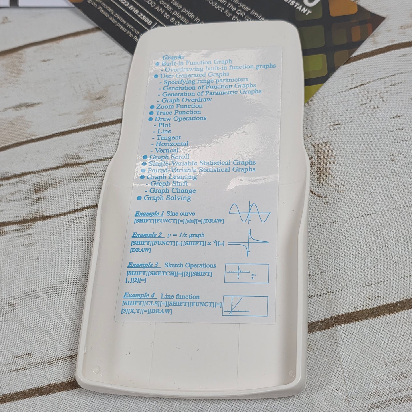 NIOB New CATIGA Scientific Calculator w/ Graphic Functions CS-121 White