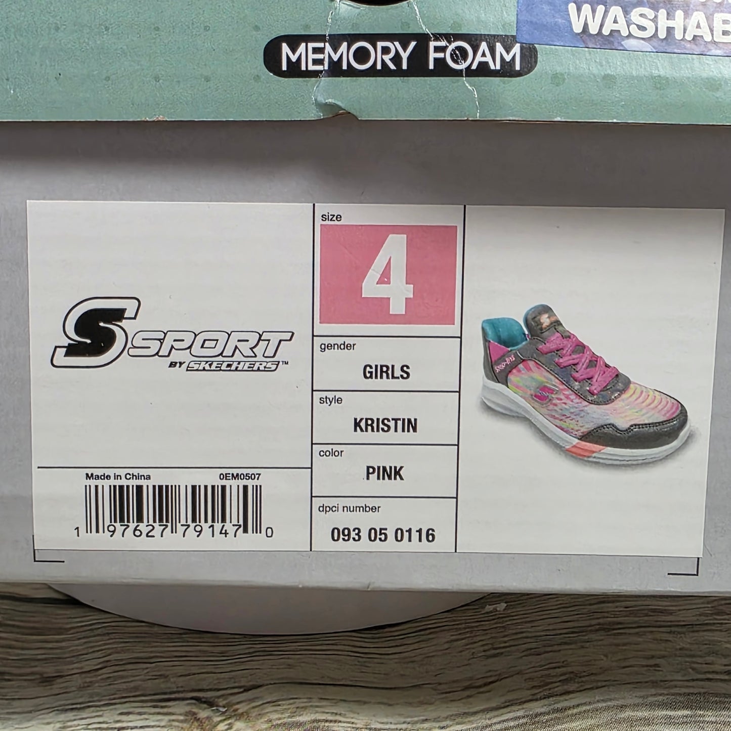 NIB New S Sport by Skechers Kristin Hands Free Step-Ins Pink Girls 4