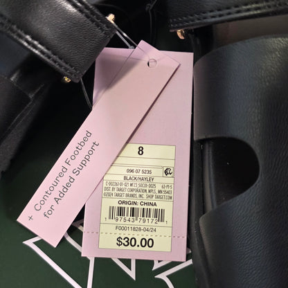 NIB New Wild Fable Haylee Sandals Black Womens 8 or 8.5