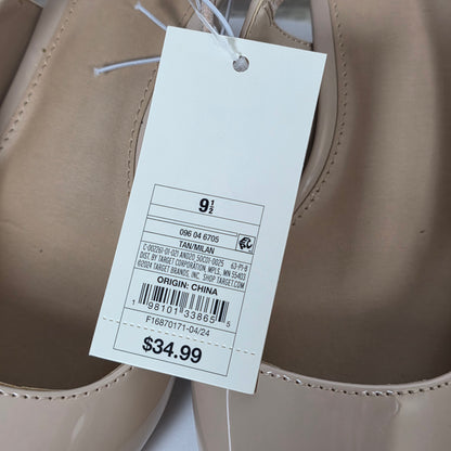 NWT New Women's A New Day Milan Slingback Heel Tan Size 9.5