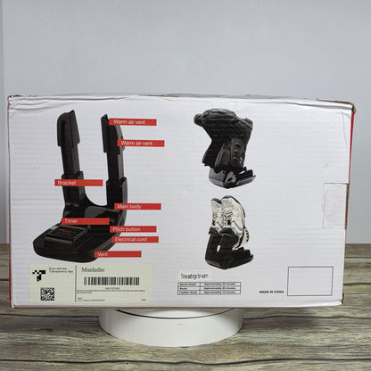 NIB New Mandelio Portable Electric Shoe Glove Boot Dryer Rack