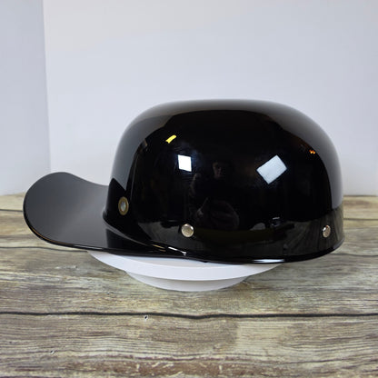 Black Helmet DOT FMVSD No.218  M 51-52 Scuff on Brim Medium