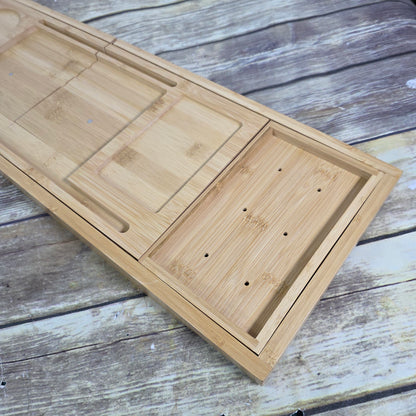 New Luxury Spa Style Divided Wooden Bath Tray