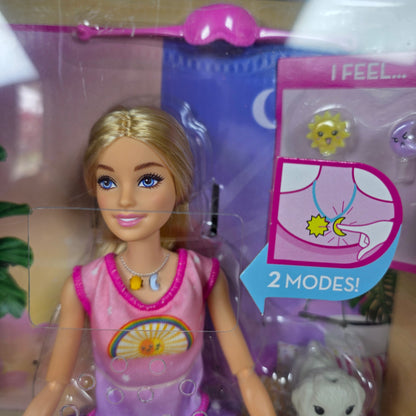 NIB New Poseable Rise & Relax Meditation Barbie Doll Blonde Self-Care Yoga Poses