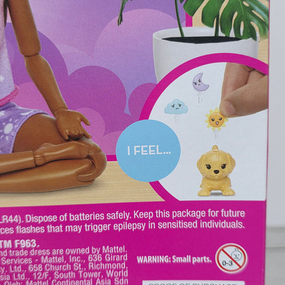 NIB New Poseable Rise & Relax Meditation Barbie Doll Self-Care Yoga Poses