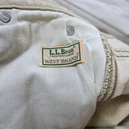 Men's L.L. Bean West Branch Tan Khaki Work Pants 42x30