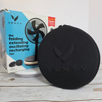 NIOB New VENTY Portable Folding Extending Oscillating Recharging Fan