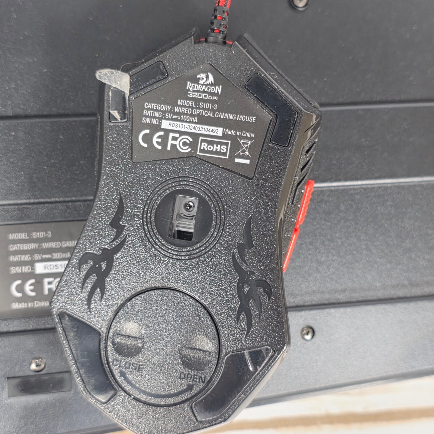 NIOB New Red Dragon S101 Gaming Keyboard + Mouse Combo Set S101-3