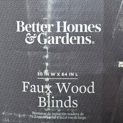 Better Homes & Gardens 30in W x 64 in L White 2 in blinds