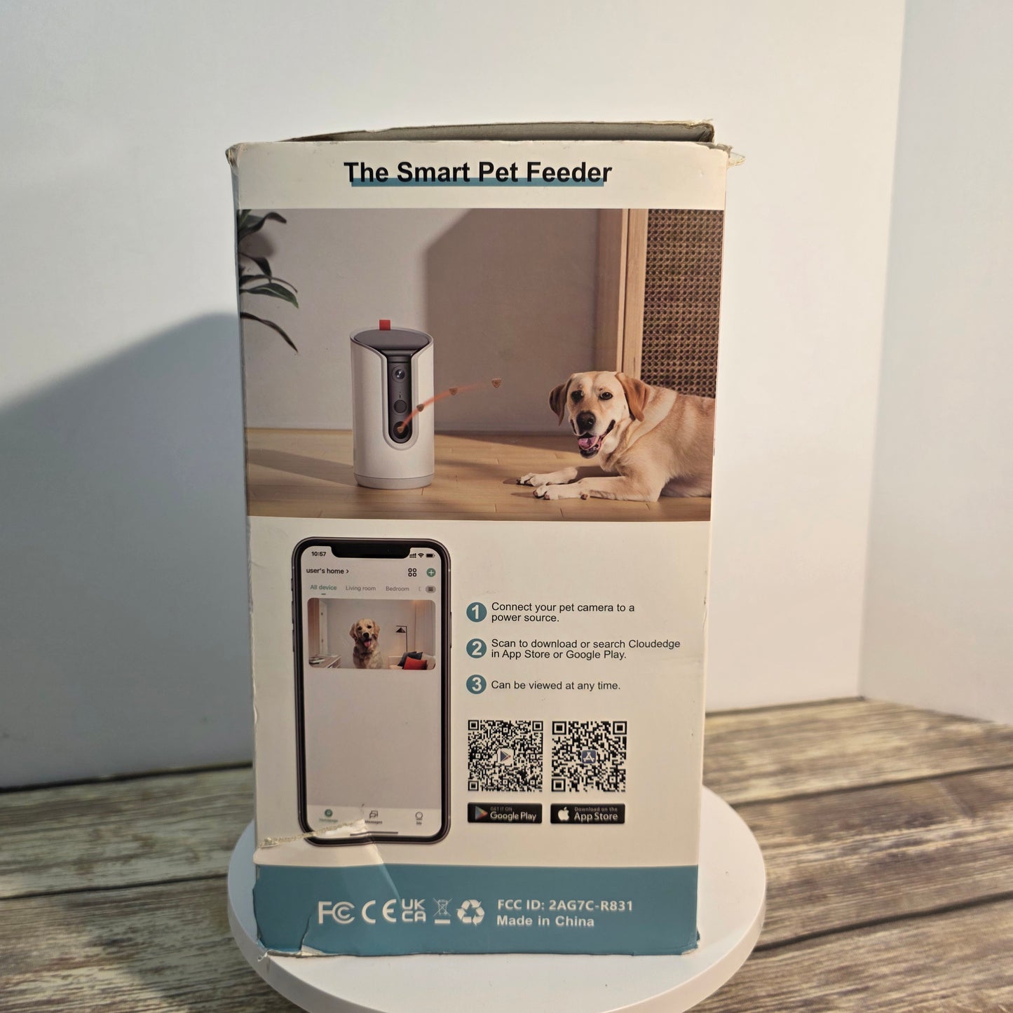 NIOB New TKENPRO 2-Way Audio Pet Camera with Treat Tossing with Night Vision