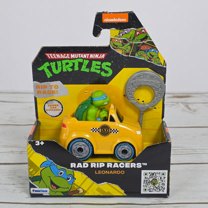 NIB New Teenage Mutant Ninja Turtles Rad Rip Racers Leonardo & Casey Jones