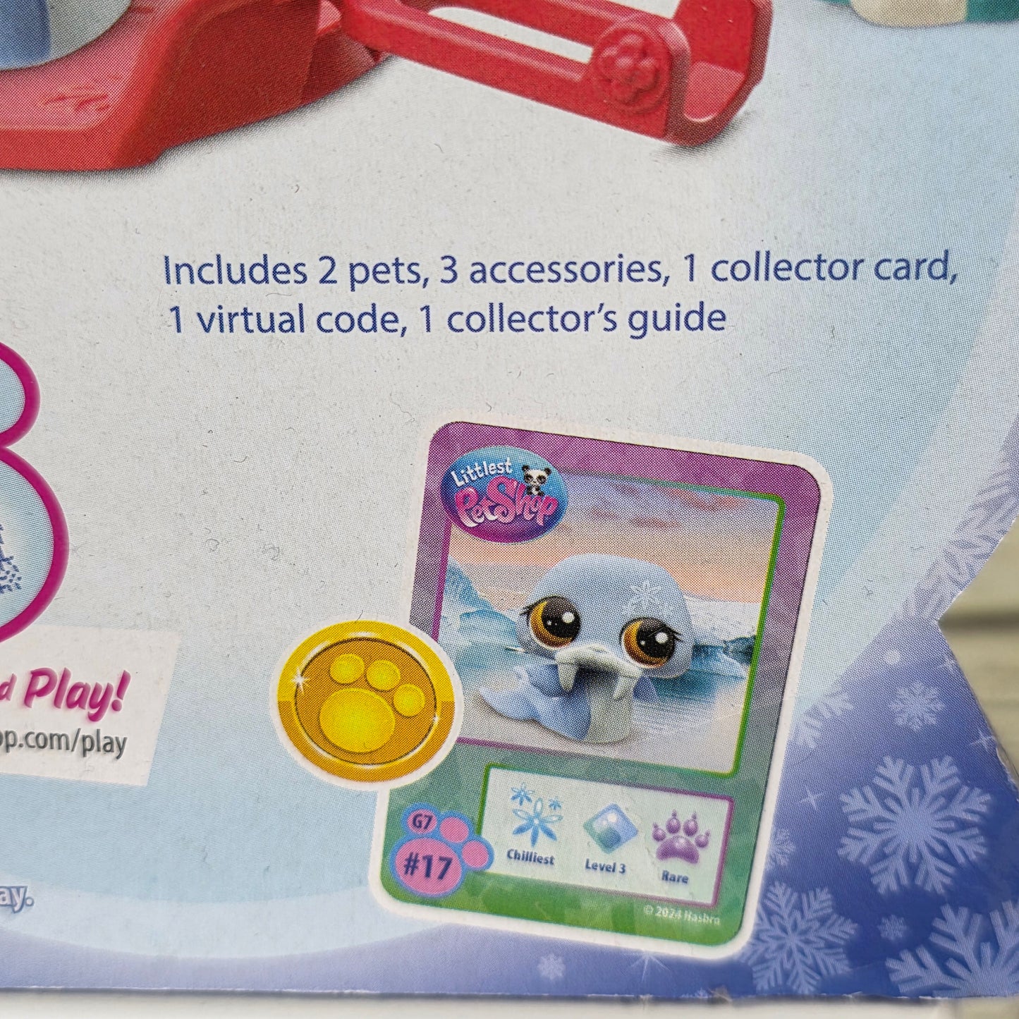 NIP New Littlest Pet Shop 2024 Generation 7 Winter Wonderland Figure 2-Pack