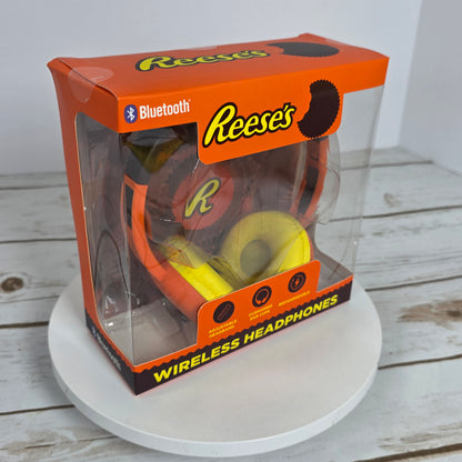 New Reese's Wireless Headphones Bluetooth Orange TR-BTHP-RS6