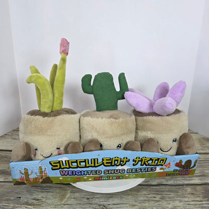 New Mimicoco Succulent Trio Weighted Snug Besties 2.2 lbs Each