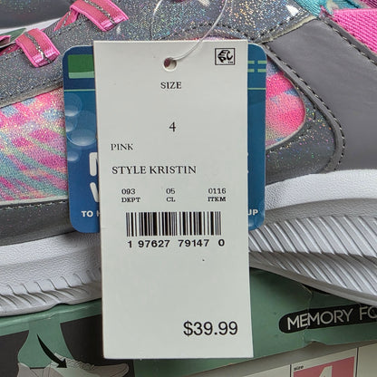 NIB New S Sport by Skechers Kristin Hands Free Step-Ins Pink Girls 4
