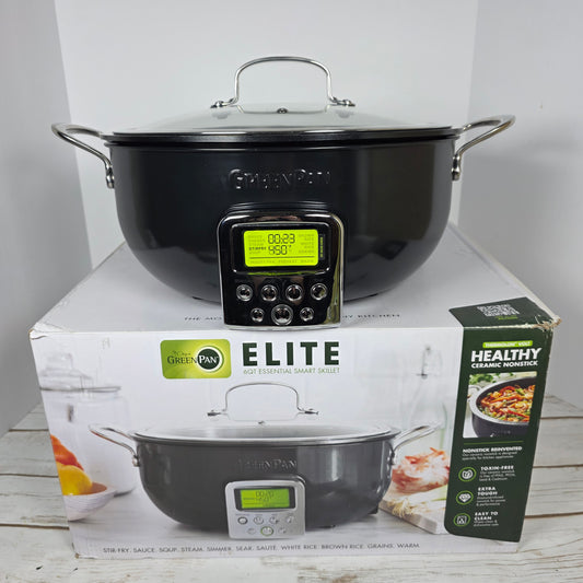 NIOB New GreenPan Elite 6Qt Essential Smart Skillet Pan CC005091