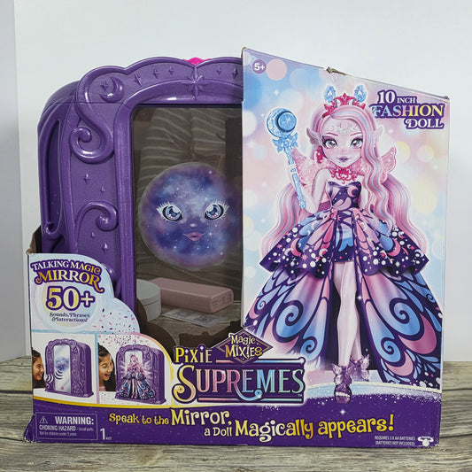NIB New Magic Mixies Pixie Supremes Talking Magic Mirror 10" Doll