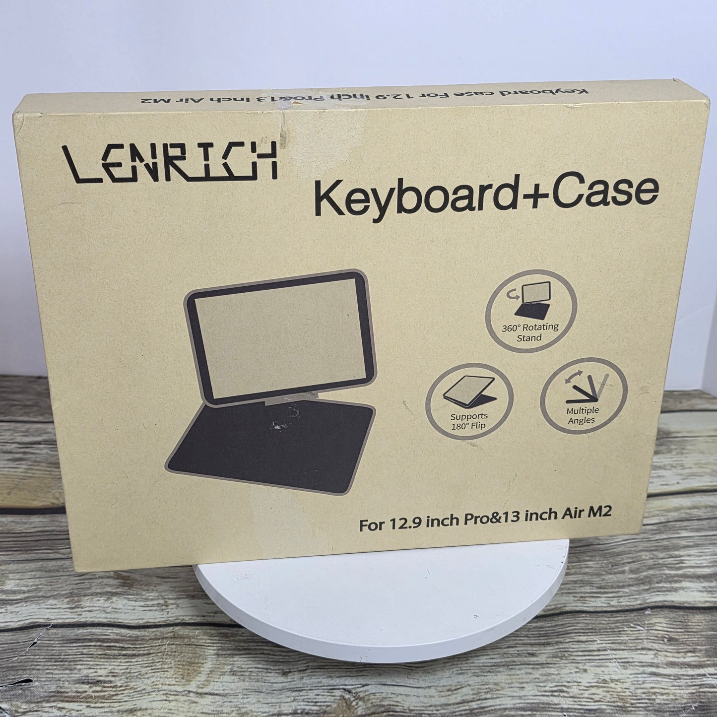 NIB New LENRICH Keyboard+Case for 12.9" Pro & 13" Air M2