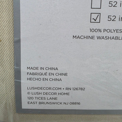 New LUSH DECOR Two Blackout Window Panels Insulated Grommet Wheat Pair 52x120" MSRP $140