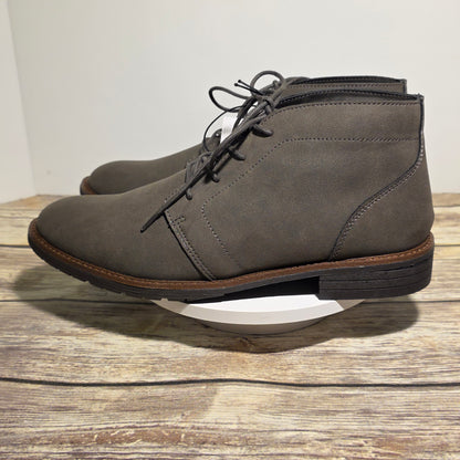 NIB New Goodfellow Men's Jerad Boots Gray Lace Up Shoes 098 00 6155