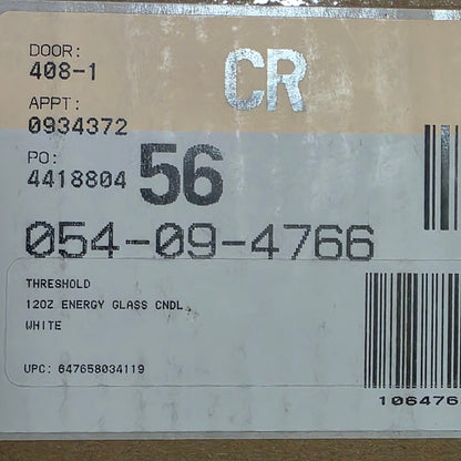 Set of 4 New Threshold 12oz Energy Cedar & Orange 3 Wick Glass Candles