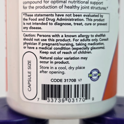 3 Bottles of New NOW Glucosamine & Chondroitin w/ MSM Joint Health