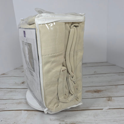 New LUSH DECOR Two Blackout Window Panels Insulated Grommet Wheat Pair 52x120" MSRP $140