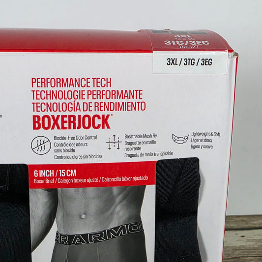 NIB New Under Armor Performance Tech Boxerjock Underwear 3XL