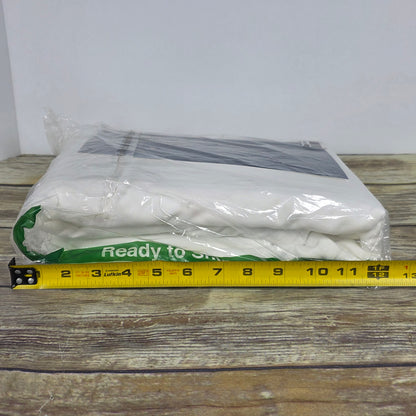 NIP New Bedsure Duvet Cover Set Full Size White w/ Pillow Shams