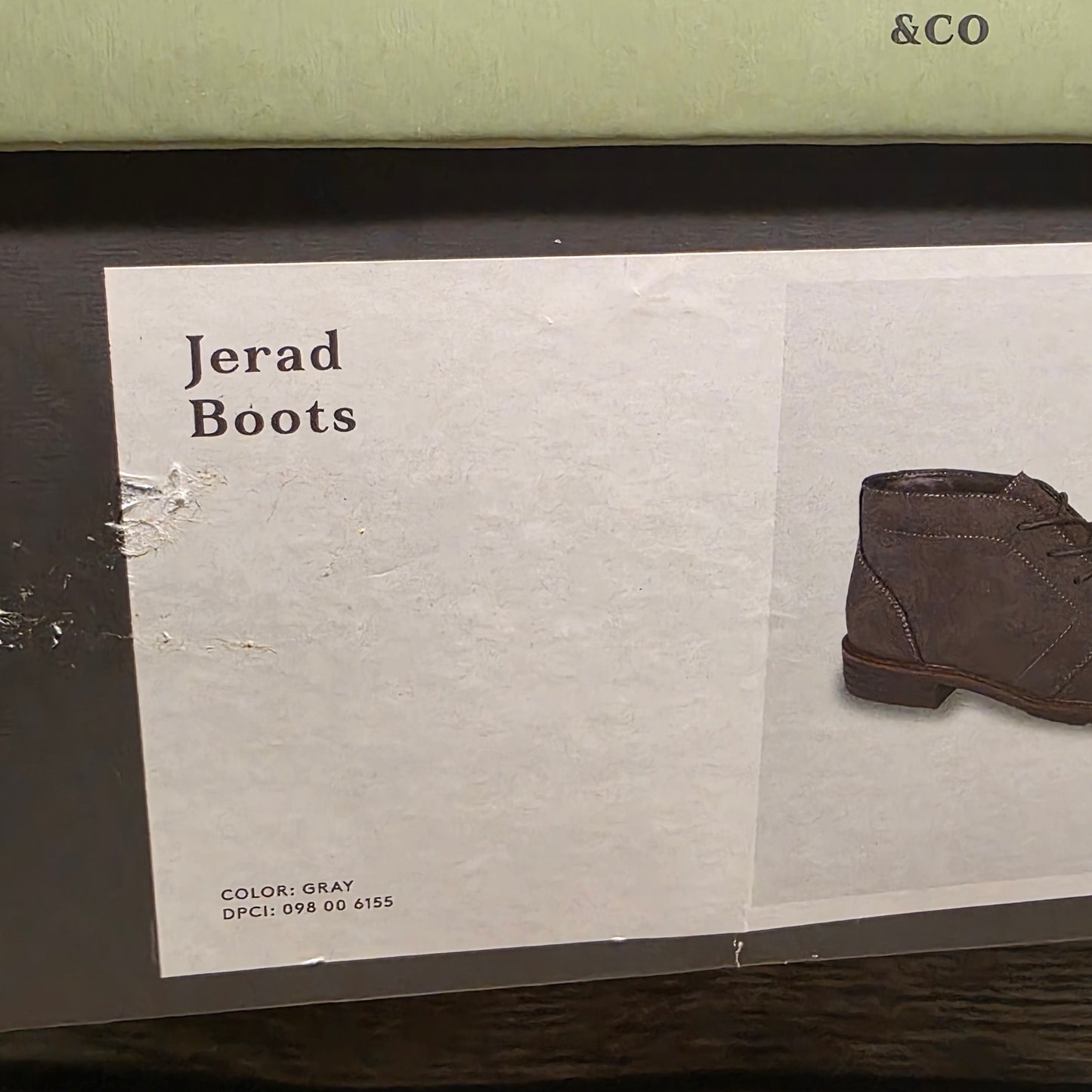 NIB New Goodfellow Men's Jerad Boots Gray Lace Up Shoes 098 00 6155