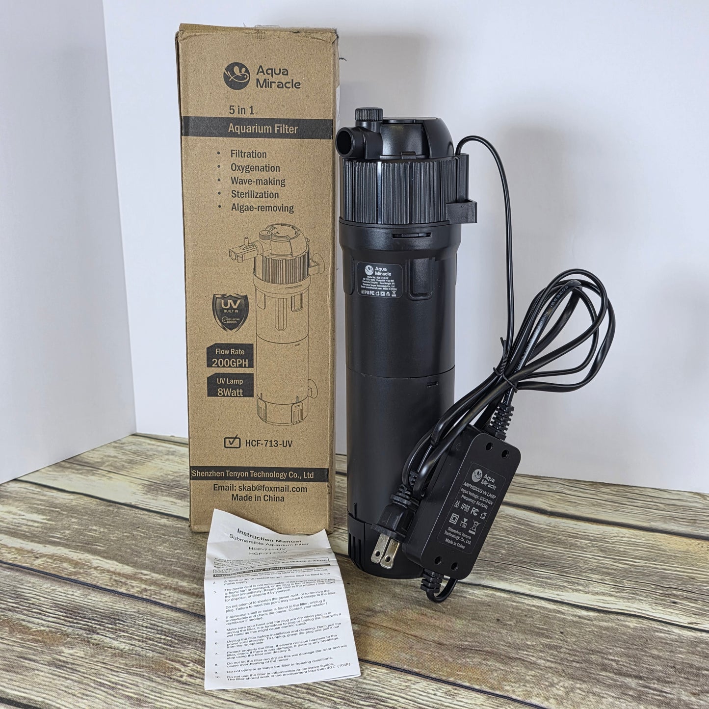 NIOB New Aqua Miracle 5-in-1 Aquarium Filter